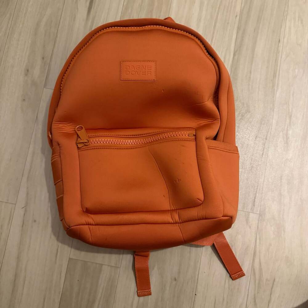 Dagne Dover Dakota Backpack Goji Orange Neoprene Laptop Bag